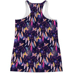 Boho Dream Catcher Pattern Print Women's Racerback Tank Top