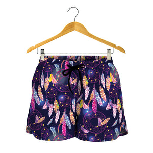 Boho Dream Catcher Pattern Print Women's Shorts