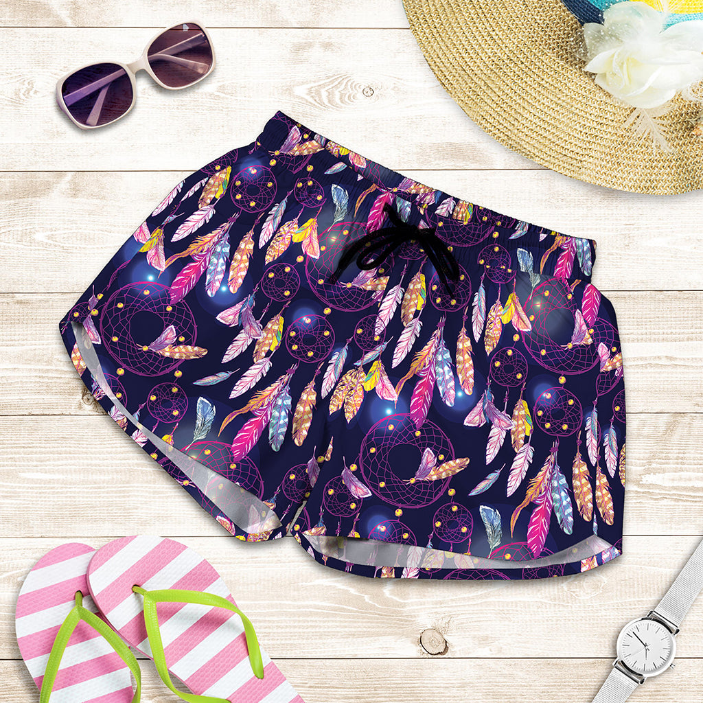 Boho Dream Catcher Pattern Print Women's Shorts