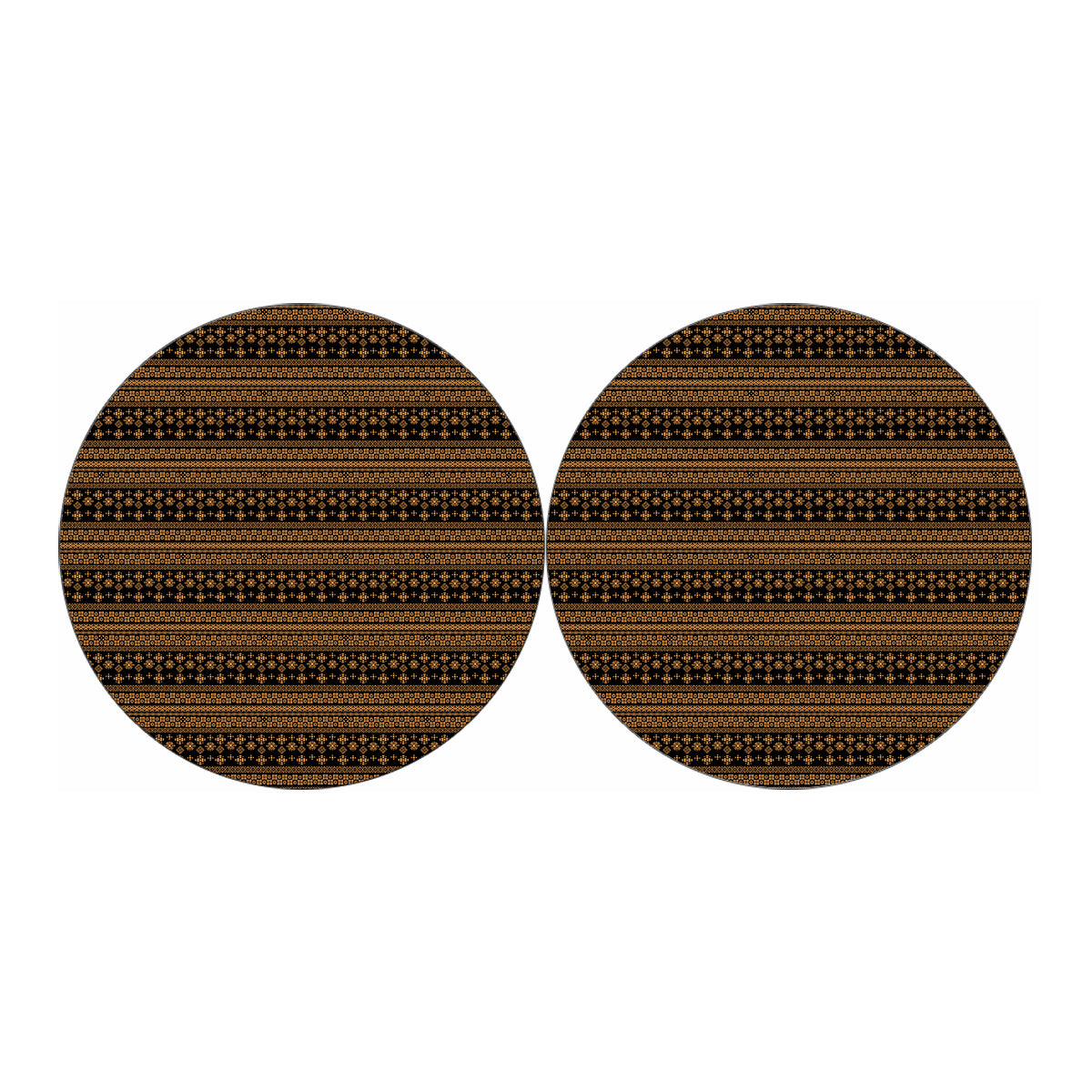 Boho Ethnic Pattern Print Car Coasters