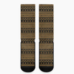 Boho Ethnic Pattern Print Crew Socks