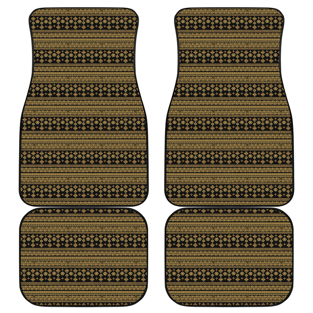 Boho Ethnic Pattern Print Front and Back Car Floor Mats