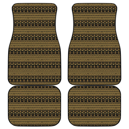 Boho Ethnic Pattern Print Front and Back Car Floor Mats