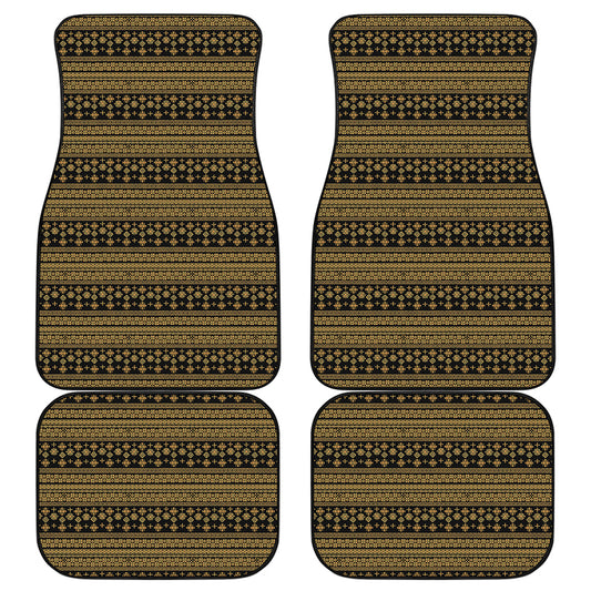 Boho Ethnic Pattern Print Front and Back Car Floor Mats