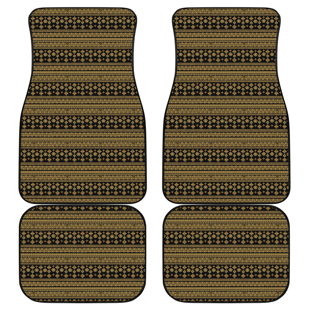 Boho Ethnic Pattern Print Front and Back Car Floor Mats