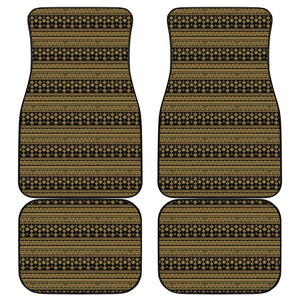 Boho Ethnic Pattern Print Front and Back Car Floor Mats