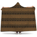 Boho Ethnic Pattern Print Hooded Blanket