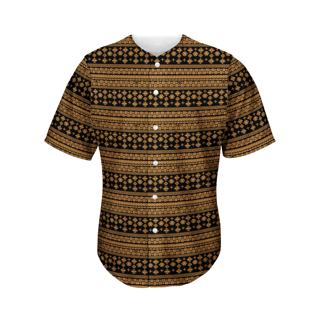 Boho Ethnic Pattern Print Men's Baseball Jersey