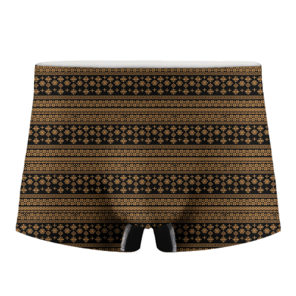 Boho Ethnic Pattern Print Men's Boxer Briefs