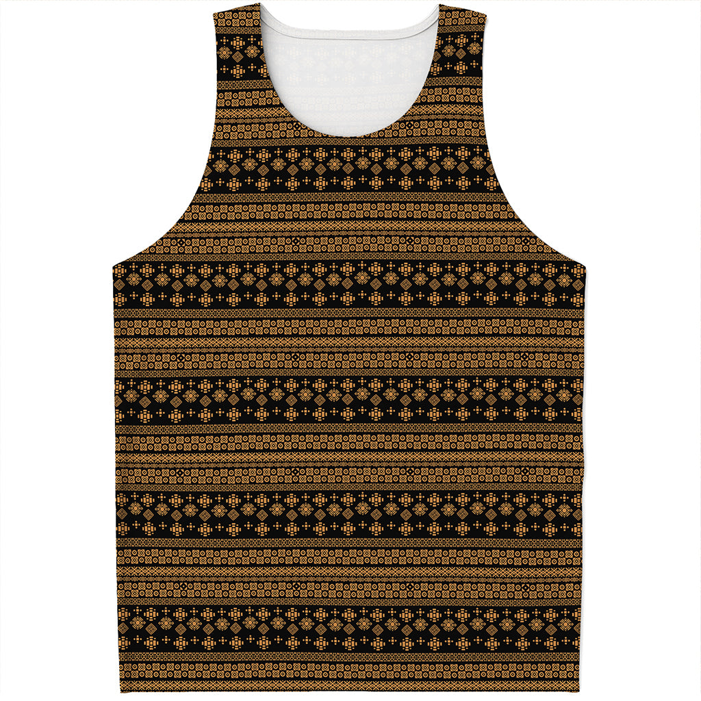 Boho Ethnic Pattern Print Men's Tank Top