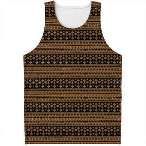 Boho Ethnic Pattern Print Men's Tank Top