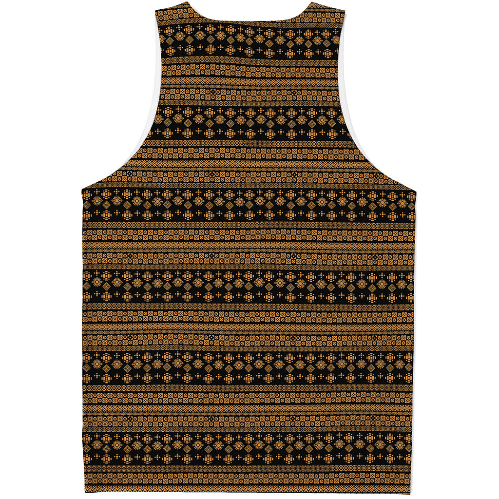 Boho Ethnic Pattern Print Men's Tank Top