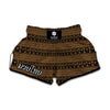 Boho Ethnic Pattern Print Muay Thai Boxing Shorts