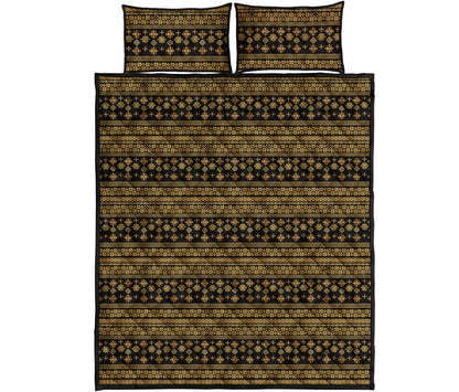 Boho Ethnic Pattern Print Quilt Bed Set
