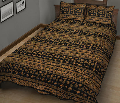 Boho Ethnic Pattern Print Quilt Bed Set