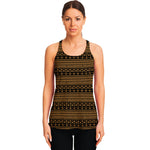 Boho Ethnic Pattern Print Women's Racerback Tank Top