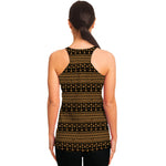 Boho Ethnic Pattern Print Women's Racerback Tank Top