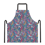 Boho Feather Pattern Print Apron