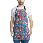 Boho Feather Pattern Print Apron