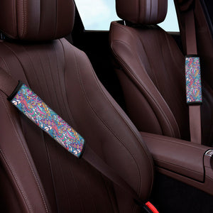 Boho Feather Pattern Print Car Seat Belt Covers