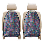 Boho Feather Pattern Print Car Seat Organizers