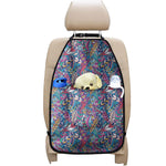 Boho Feather Pattern Print Car Seat Organizers