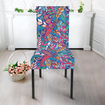 Boho Feather Pattern Print Dining Chair Slipcover