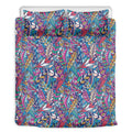Boho Feather Pattern Print Duvet Cover Bedding Set