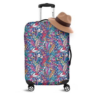 Boho Feather Pattern Print Luggage Cover