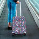 Boho Feather Pattern Print Luggage Cover