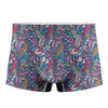 Boho Feather Pattern Print Men's Boxer Briefs