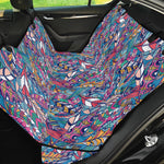 Boho Feather Pattern Print Pet Car Back Seat Cover