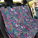 Boho Feather Pattern Print Pet Car Back Seat Cover