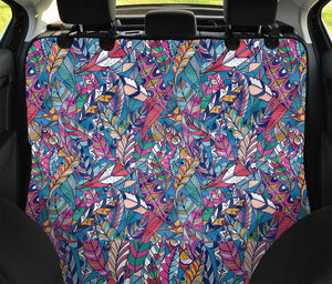 Boho Feather Pattern Print Pet Car Back Seat Cover