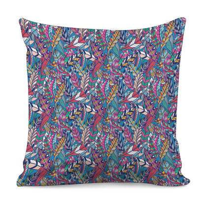 Boho Feather Pattern Print Pillow Cover