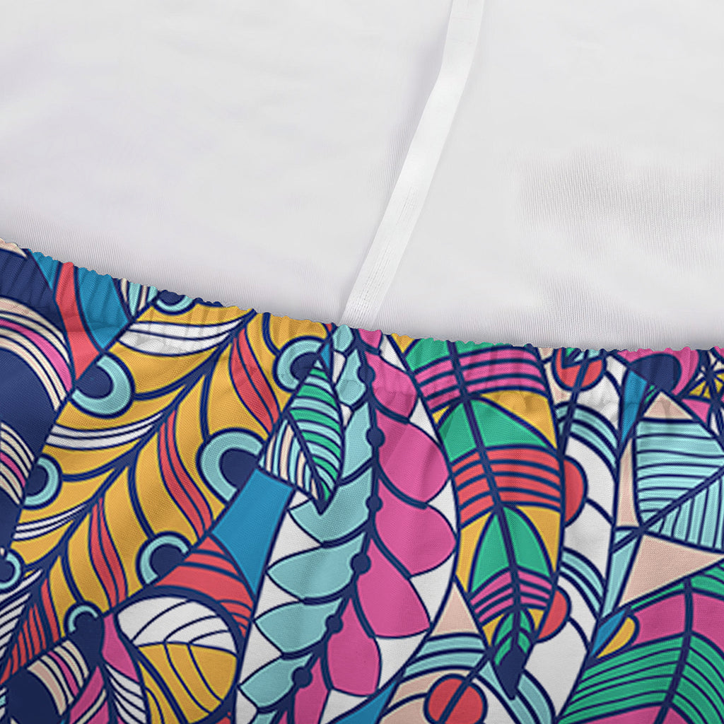 Boho Feather Pattern Print Sofa Cover