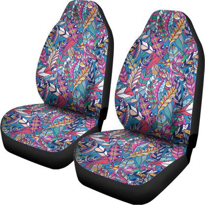 Boho Feather Pattern Print Universal Fit Car Seat Covers