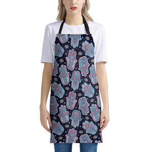 Boho Hamsa Pattern Print Apron