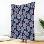 Boho Hamsa Pattern Print Blanket