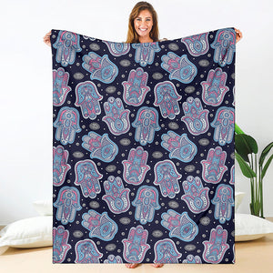 Boho Hamsa Pattern Print Blanket