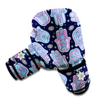 Boho Hamsa Pattern Print Boxing Gloves