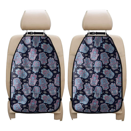 Boho Hamsa Pattern Print Car Seat Organizers