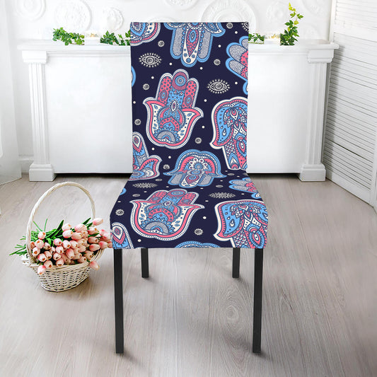 Boho Hamsa Pattern Print Dining Chair Slipcover