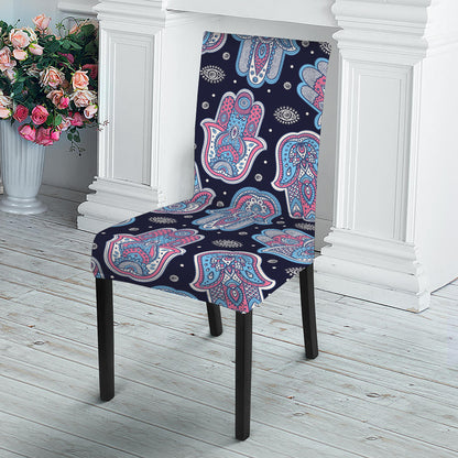 Boho Hamsa Pattern Print Dining Chair Slipcover