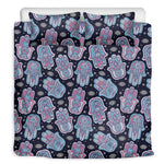 Boho Hamsa Pattern Print Duvet Cover Bedding Set