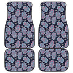 Boho Hamsa Pattern Print Front and Back Car Floor Mats