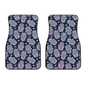 Boho Hamsa Pattern Print Front Car Floor Mats