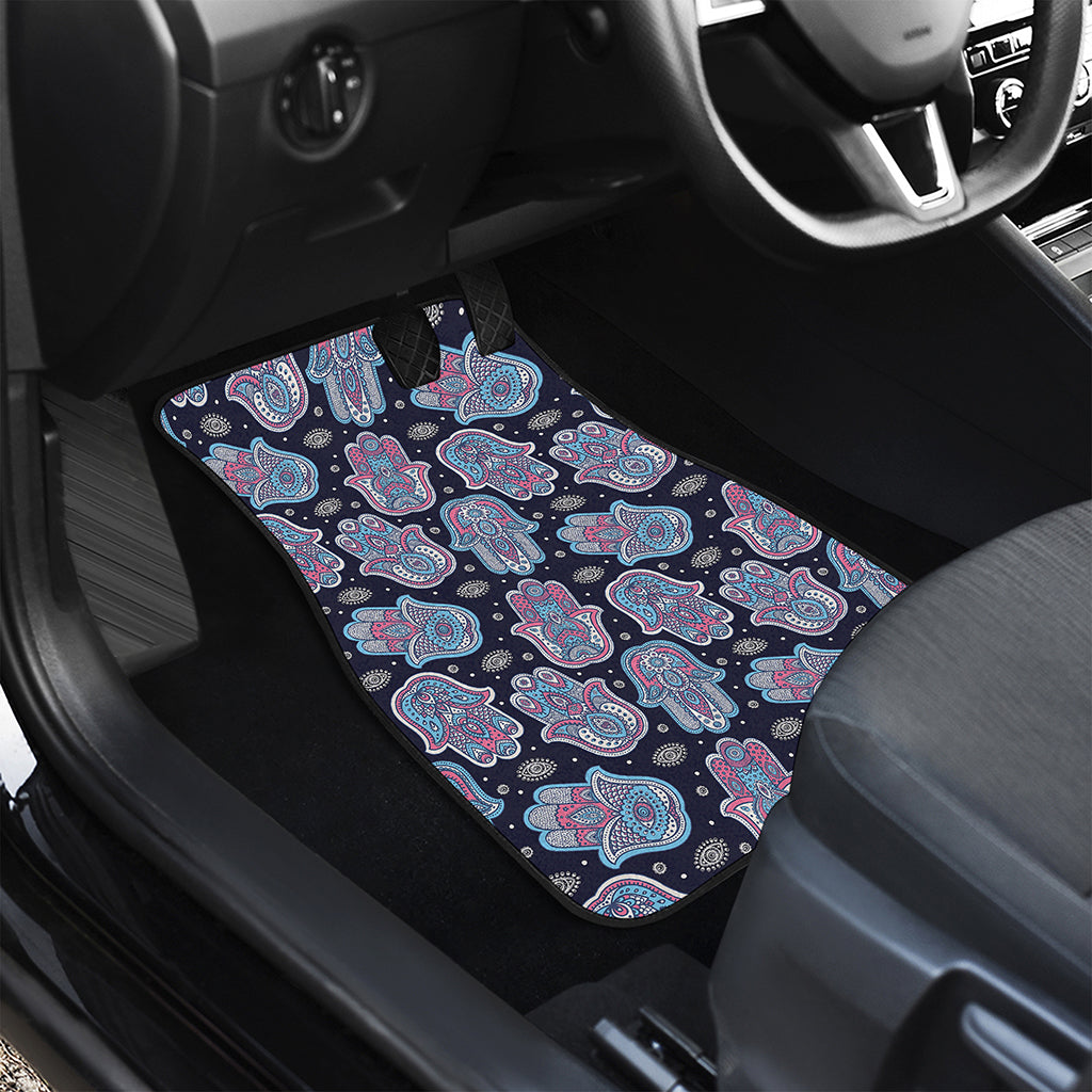 Boho Hamsa Pattern Print Front Car Floor Mats