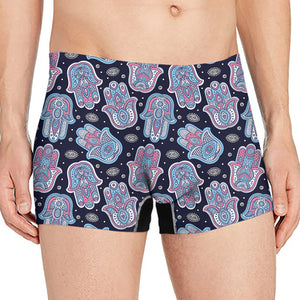 Boho Hamsa Pattern Print Men's Boxer Briefs