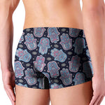 Boho Hamsa Pattern Print Men's Boxer Briefs